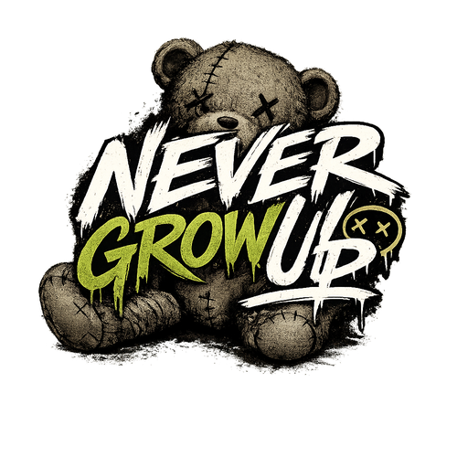 Never Grow Up Short Sleeve Bear T