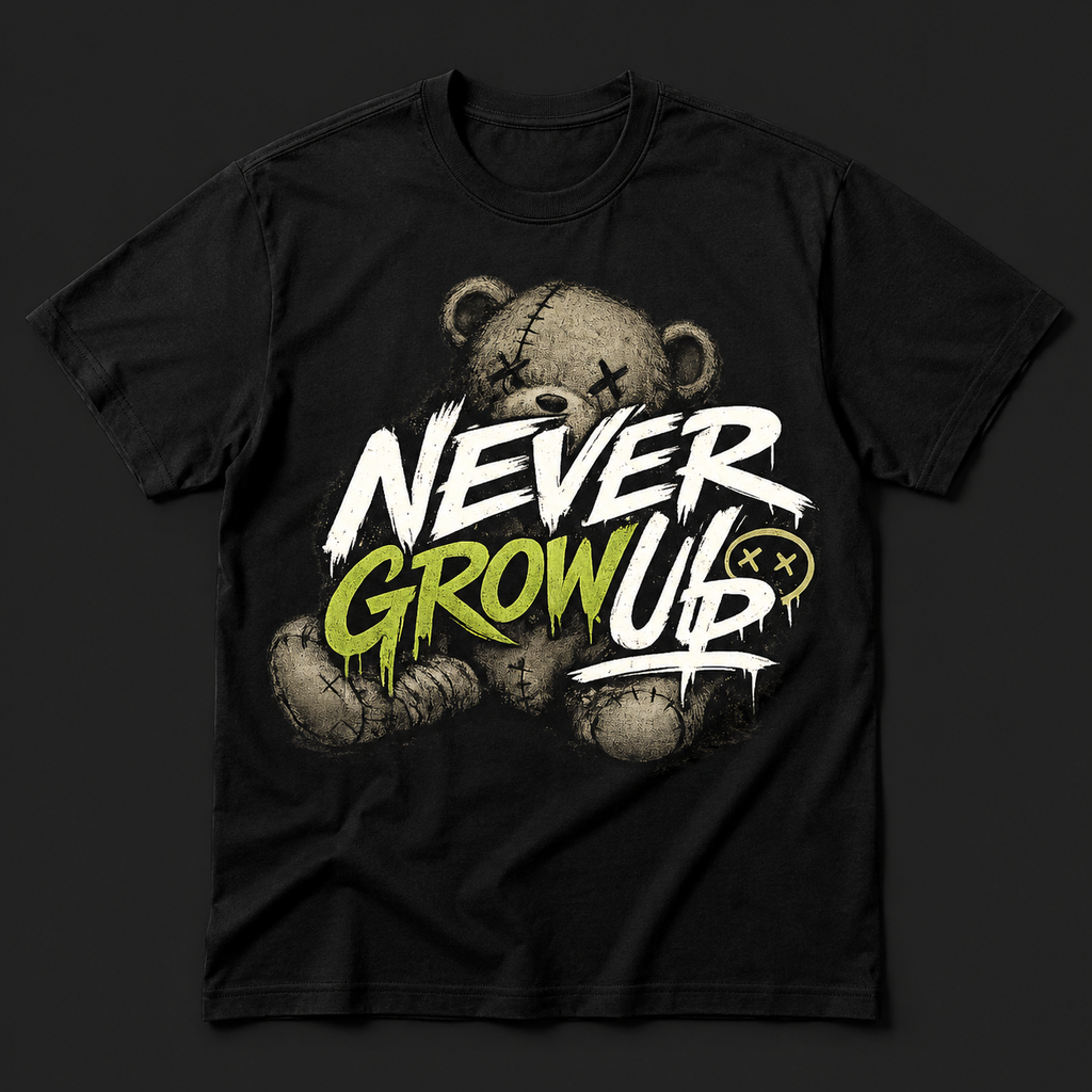 Never Grow Up Short Sleeve Bear T